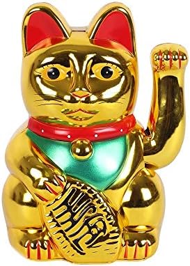 Goldbrit Gold Feng Shui Money Cat | Манеки-неко | Заглавување мачка | Јапонска среќна мачка | Мавтајќи со мачка за креативни подароци