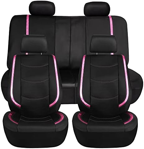 TLH автомобилско седиште за автомобили Покрив розов Galaxy13 Металик шарена луксузна кожа вградени џебови против заштита од држави за заштита