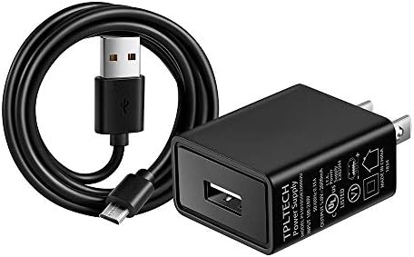 [UL наведен] USB Wallиден адаптивен таблет полнач компатибилен со Alcatel 3T 8.0 10 2018, Alcatel JOY Tab 8.0 2019, Alcatel A30 9024W Tablet 8 , Tkee Mini, Dragon Touch K10, 5FT USB кабел за полнење за полнење