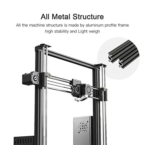 Комплет за 3Д печатач Naroote, автоматско враќање на електрична енергија, прецизна и ергономска 3D рамка за алуминиумски печатач со комплет