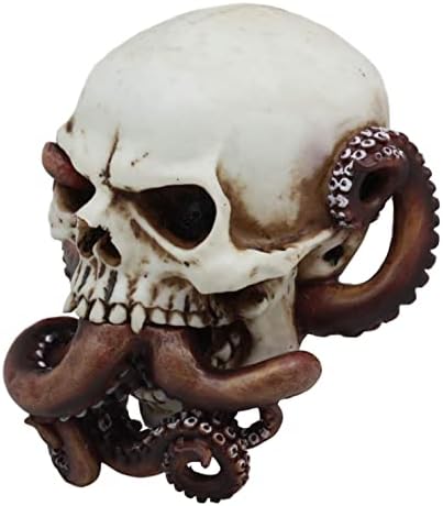Еброс Легендарно море суштество Кракн октопод руптура на черепот на черепот статуа 6,5 Долг наутички океан терор мит гигант чудовиште