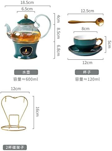 Англиски Попладне Чај Свеќа Чајник Чај Во Собата Со Штанд Нордиски Стил Кафе Чаша Керамички Чаша Чинија