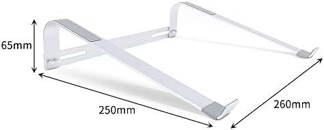 WETUG преносен лаптоп штанд со алуминиумска тетратка база Универзален држач за држач за држачи