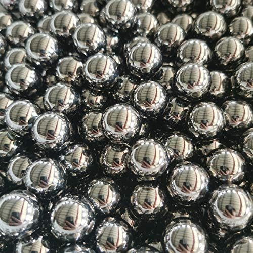 QZSteelball 500 парчиња 3/8 инчен јаглероден челик топка со лежишта на челични топки за муниција