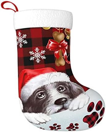 Ffcrying Santa hat Dog Pet Peticion Personalized Christmas Christmas Christmas Decorations Codings Codings Christmas For Decor and Farmhouse Xmas камин виси