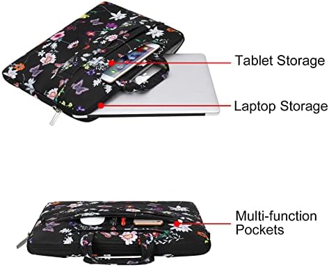 Компатична торба со лаптоп Mosiso, компатибилен со MacBook Air/Pro, 13-13,3 инчен лаптоп, компатибилен со MacBook Pro 14 Inch 2023-2021