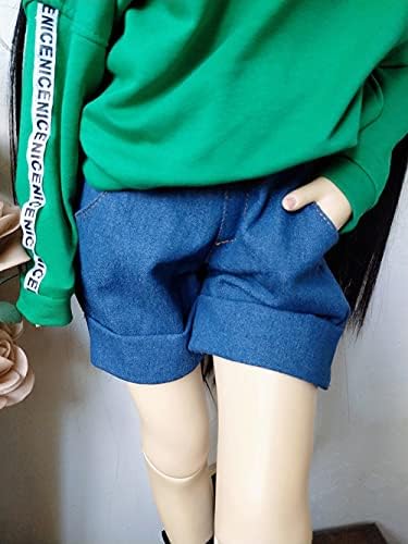 Облека за кукли од 30 см/45см/60см сини тексас шорцеви за 1/3 1/4 1/6 BJD додатоци за кукли BJD SD DIY модна облека за кукли играчки