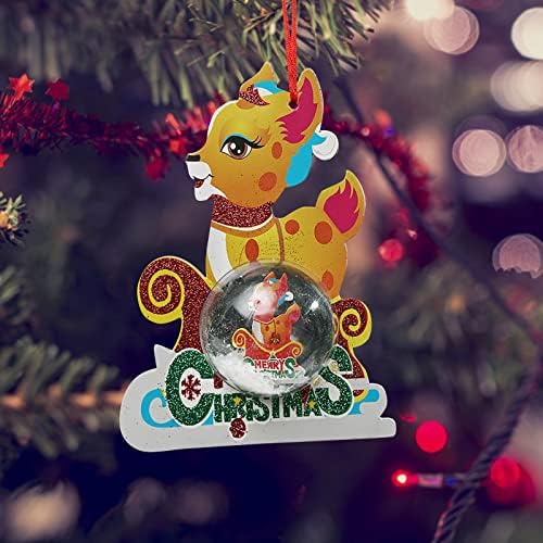 Божиќни украси Божиќни елени Снежен човек креативен кристал топка Божиќни приврзоци украси примитивни велигденски јајца