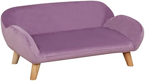 Кревет за мачки/луксузна кадифена ткаенина за кучиња/моден дизајн софи и столови/издржлива дрвена рамка мачка софа/кауч за кучиња