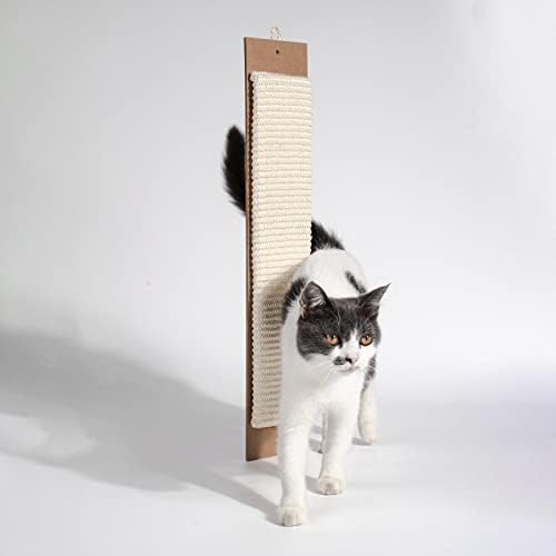 Милагето Мачка Гребење Интерактивна Игра Играчка Мебел Заштитник Мелење Канџа Ѕид Монтирани Сисал Анти Гребење Гребење Одбор За Маче