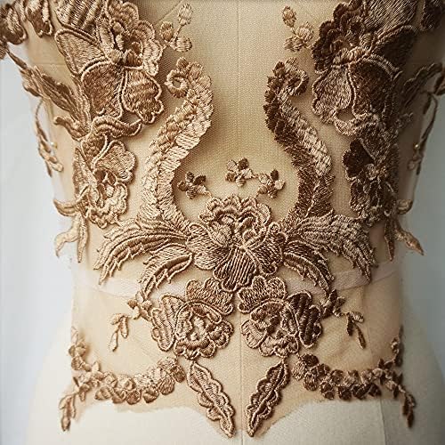 Орела извезена чипка апликација за шиење цветна ткаенина јака за лепенка за венчаница наметка за невестински фустани облека DIY занаети
