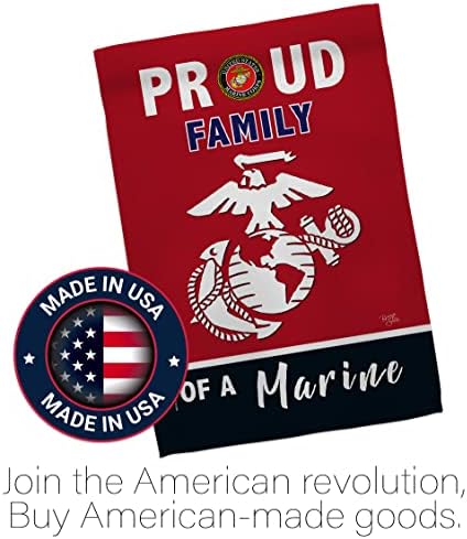Ветре декор гордо семејно градинарско знаме вооружени сили Морски корпус USMC SEMPER FI Обединет државен американски воен ветеран во пензија