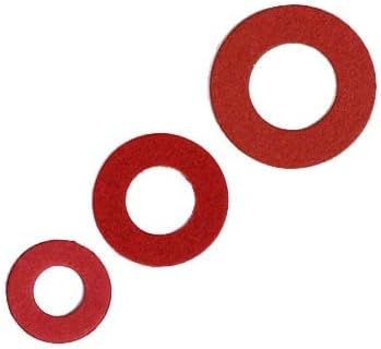 147 парчиња м4 заптивки за заптивки од црвен челик мијалник за заптивки рамни подлошки запечатени прстени Изолација водоотпорни дихтунзи