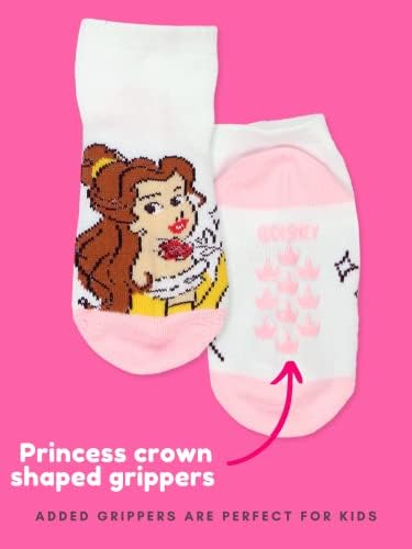 Дизни принцеза Деца девојки 6 пакувања чорапи со грипири