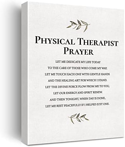 Инспиративен цитат платно wallиден уметнички физички терапевт молитва платно печати позитивен терапевт за сликање канцеларија домашен декор врамен