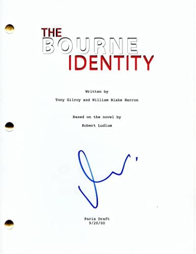 Мет Дејмон го потпиша автограмот на Борн идентитет целосен филмски скрипта - asonејсон Бурн, превласт, ултиматум, наследство, добра волја на лов, Форд против Ферари, т?