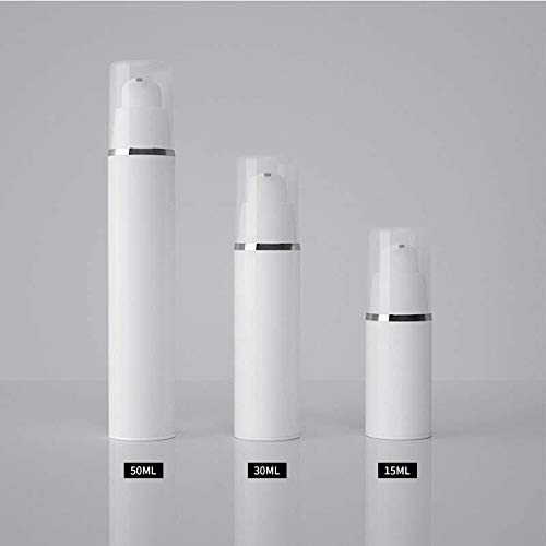 Шишиња со големина на патување од 0,5oz, вакуум дизајнирани шишиња од 15мл пумпа за тоалети за лосиони и козметика, контејнери
