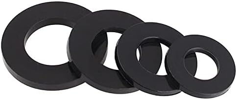 Црн најлонски мијалници со црна најлонска мијалник пластика M2 M2.5 M3 M4 M5 M6 M8 M10 M12 M14 M16 M18 M20 X 5/10/10/10/200PC