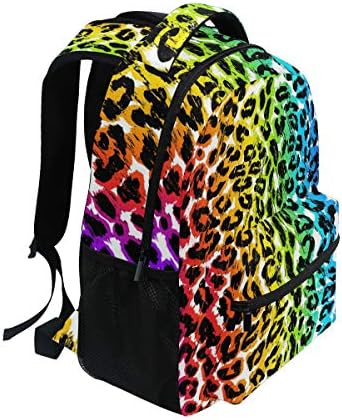 Алаза Виножито Леопард Животински Принт Стилски Голем Ранец Персонализиран лаптоп iPad Таблет Патување Училиште Торба Со Повеќе Џебови За Мажи