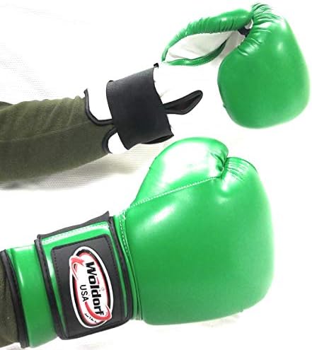 Woldorf USA боксерски ракавици кикбокс muay тајландски торба за удирање винил зелена - издржлива мулти -слоевит пена во собење понуди