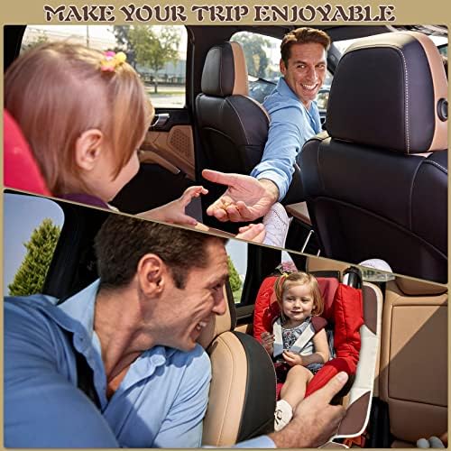 Заштитник на седиштето за автомобили 1 пакет за заштити на седиштето за автомобил за седиште за бебиња со 2 џебови за складирање на
