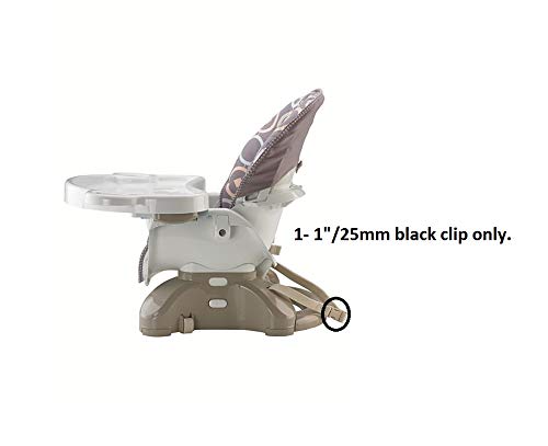Заменски дел од безбедноста на црниот 1 токлен клип за фишер цени со висок стол засилувач на седиштата