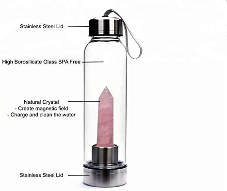 Мистик Кристалс Чисто кварцно шише со кристална вода Еликсир