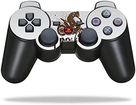 MOINYSKINS Skin компатибилен со Sony PlayStation 3 PS3 Контролер - Motocross | Заштитна, издржлива и уникатна обвивка за винил декларална обвивка
