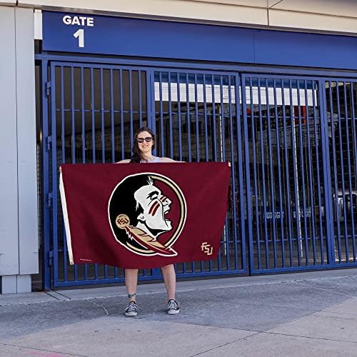 Rico Industries NCAA Florida State Seminoles 3 'x 5' знаме на транспарент - еднострано - затворено или надворешно - домашно декор