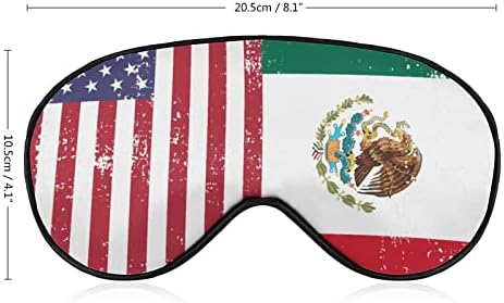 Американско мексико знаме за спиење маска за очи, симпатична слепи очи, ја опфаќа сенките за очила за жени
