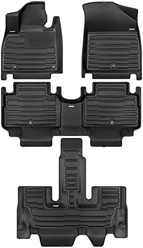 Tuxmat - За модели Kia Telluride 7 -седишта 2020-2024 - сопствени душеци за автомобили - максимално покритие, сите временски услови,