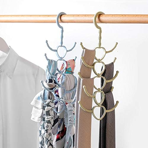 Uxzdx 10 канџи ротирачки облеки закачалки за повеќенаменски решетки за решетки за вратоврска вратоврска шамија палто за палто пластични