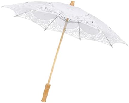 Toyvian чипка чадор за чадори- бел гроздобер свадбен чадор за фото реквизити свадбени декорации