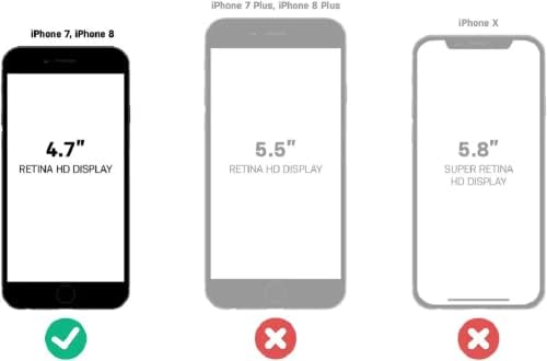 Симетрија На отербокс Серија Случај за iPhone SE и iPhone 8/7-Пакување Без Малопродажба - Датум Ноќ