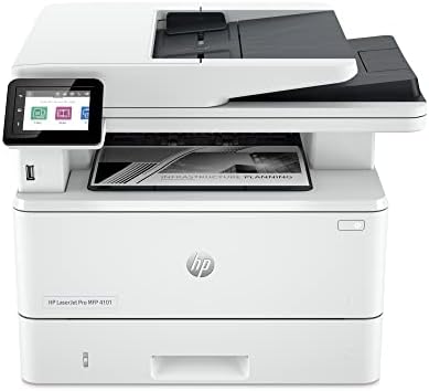 HP LaserJet Про MFP 4101fdw Безжична Црна &засилувач; Бел Печатач Со Факс