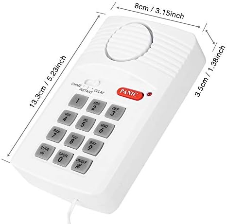 Систем за аларм На вратата 3 Поставки Безбедносна Тастатура Со Копче За Паника За Врати Во Домашната Канцеларија Шупи, 3 *A