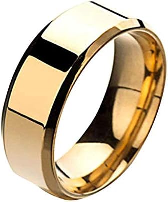 Обичен бенд ringsвони за мажи прстени од не'рѓосувачки челик моден венчален прстен кул црно редење накит за мажи жени