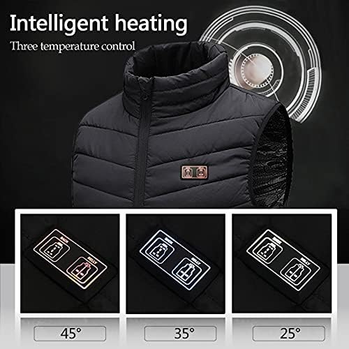 Зимски зимски USB загревање на јакни Мулти-област 8 часа трајна зимска топлина качулка со џебови поштедуваат палта за само-загревање