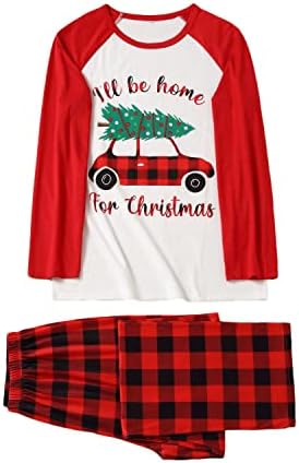 Семејни божиќни пижами сет, Божиќни џеми за семејна облека за семејна облека пижами за семејни облеки Божиќ пижам