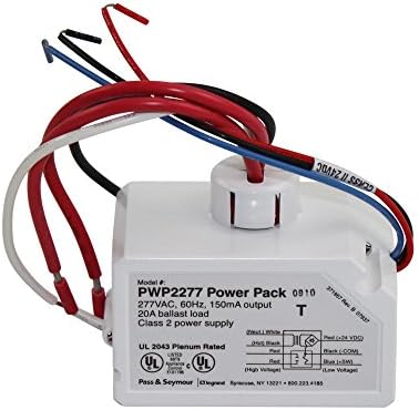 Pass & Seymour PWP2-277 PWP2 277 Universal Power Pack 277VAC Сензор за зафаќање 24VDC 20A флуоресцентно