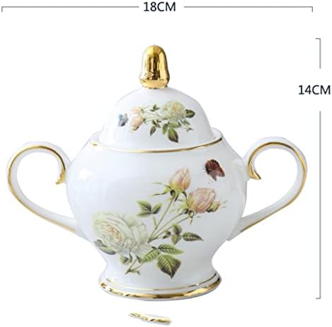 WSSBK Rose BOSE BOSE CONE CHINA SET ENGLISH ANGINGEN PORCELAIN SET CERAMIC PAT CHEAGER Sugar Bowl Teapot Sett