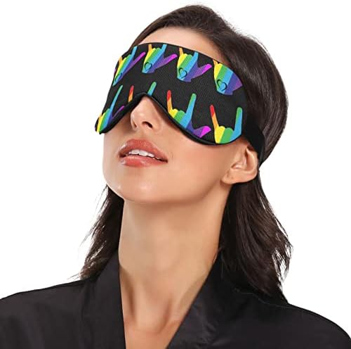 Unisex Sleep Mask Eye Mask LGBT-Gay-Gay-гордо-лежиште ноќно спиење маска за удобно око за очи за спиење