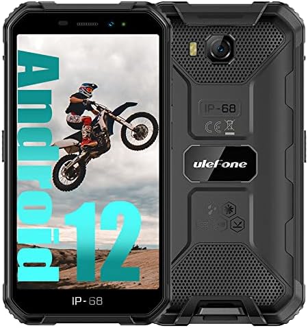 Улефон Оклоп X6 Pro 2023 Солиден Паметен Телефон Отклучен, Андроид 12 4GB+32GB Водоотпорен Мобилен Телефон, 13mp+5mp Камера, 5.0